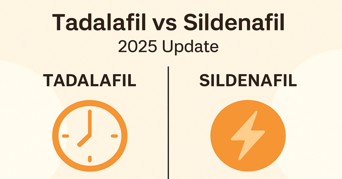 Comparación de Tadalafil vs Sildenafil 2025 Actualización