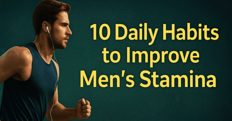 10 Hábitos diarios para mejorar la resistencia de los hombres