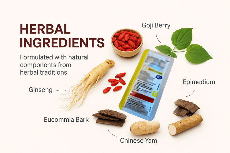 Ingredientes Herbales de la Gelatina Oral