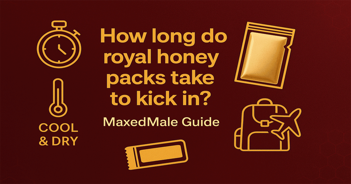 How long do royal honey packs take to kick in